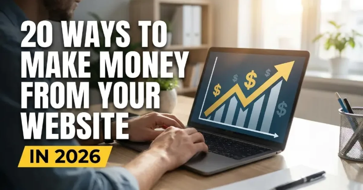 20 Ways to Make Money from Your Website in 2026