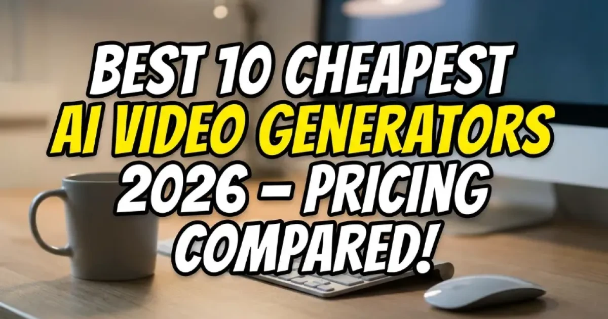 Best 10 Cheapest AI Video Generator Sites in 2026